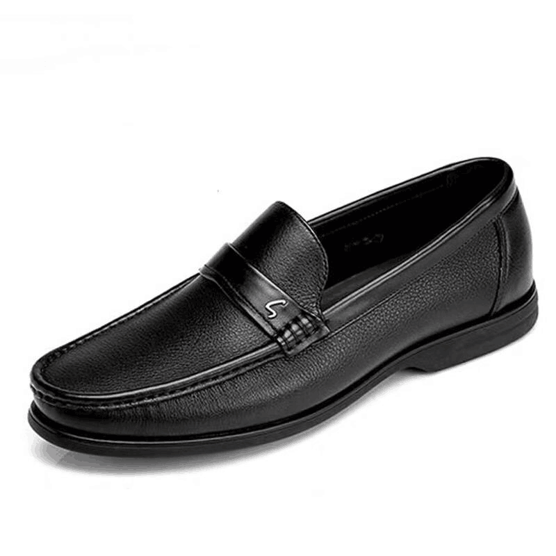Warehouse clearance men's shoes genuine leather business casual men's leather shoes cowhide breathable loafers soft sole comfortable loafers