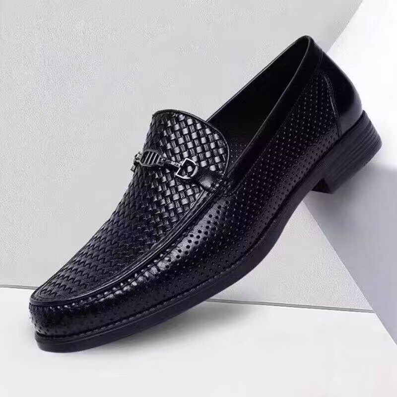 Withdrawal Cabinet Clear Cabin Men's Shoes Sandals New Business Positive Clothing Bull Leather Shoes Men Genuine Leather Casual Dongle Sandals Inglén Fashion-Taobao