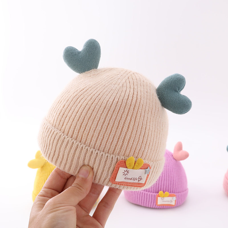 Baby hat winter cute newborn baby baby beanie hat autumn and winter warm newborn boys and girls knit hat
