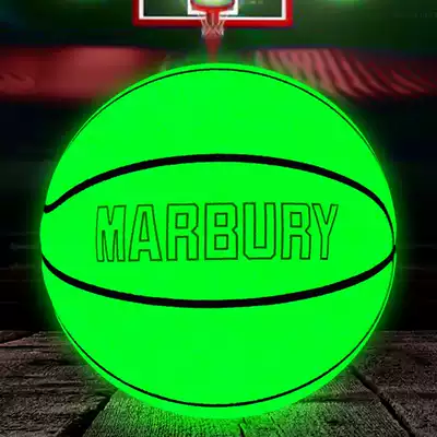 Marbury luminous luminous fluorescent basketball reflective flash basketball limited edition to give male and female friends gifts