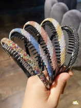 Jewelry with toothed hair hoop female non-slip comb girl crystal hair accessories childrens head card adult super fairy mesh with teeth