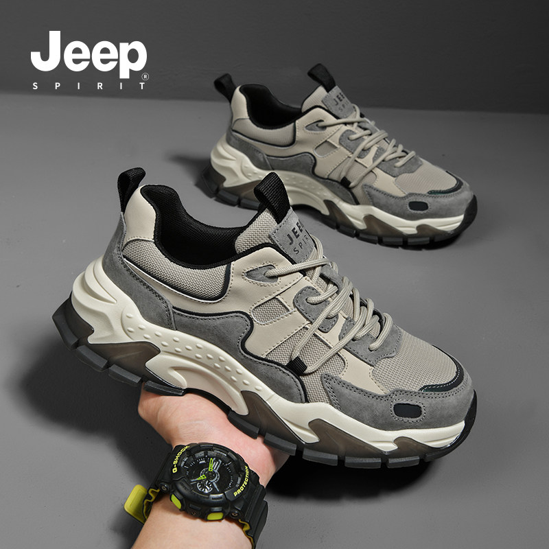 jeep/мужская обувь в популярном стиле; спортивная обувь; мужская обувь; коллекция 2025 года; весенняя мужская уличная повседневная обувь; обувь для папы; мужская Изображение 1