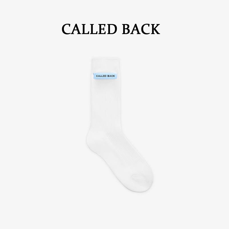 Called Back Official Genuine Straight-Leg Simple Mid-Calf Socks, Versatile Matching Style