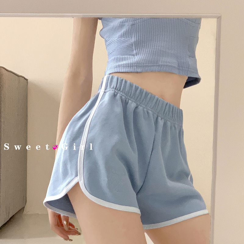 American Retro Hot Girl Shorts for Women 2025 Summer High-Waisted Casual Sports Wide-Leg Pants Yoga Home Sleep Pants ins