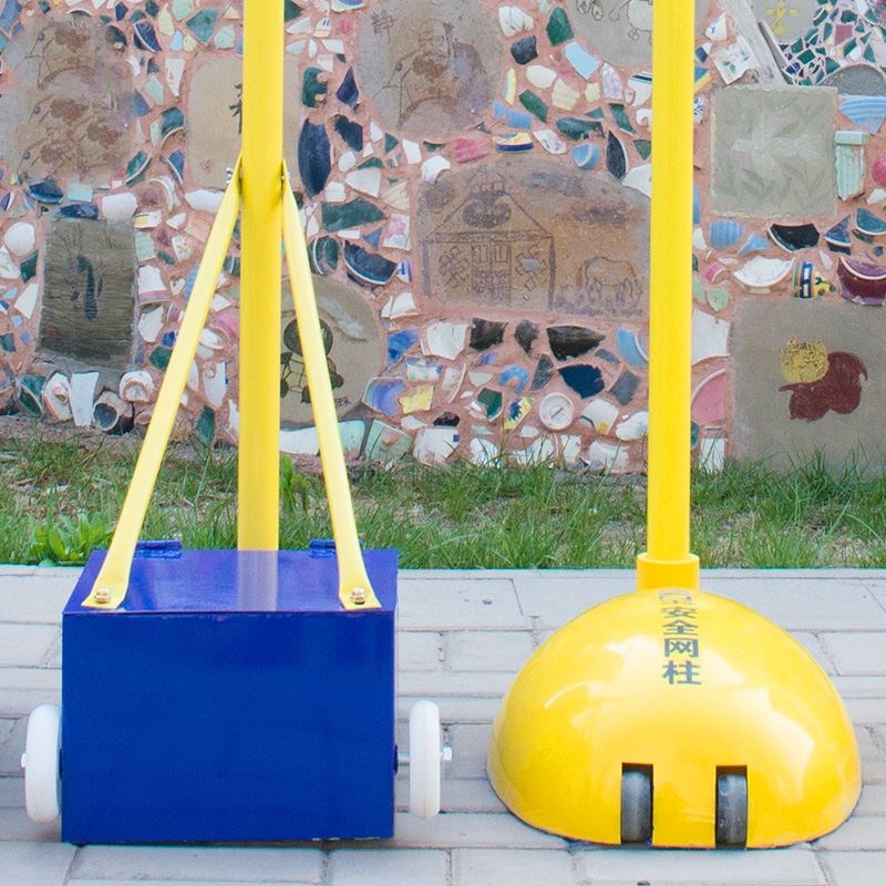 Simple outdoor ball net rack column mesh pole portable bracket mobile badminton net rack standard net air volleyball frame