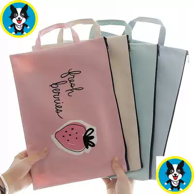  A4 document bag Envelope bag bag storage clip storage bag A4 paper canvas bag Portable light and light portable bag