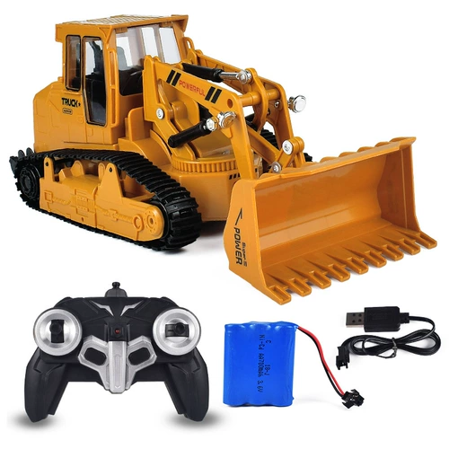 Большой бульдозер, экскаватор, электрическая игрушка, игрушечная машина для мальчиков, дистанционное управление, проводное управление