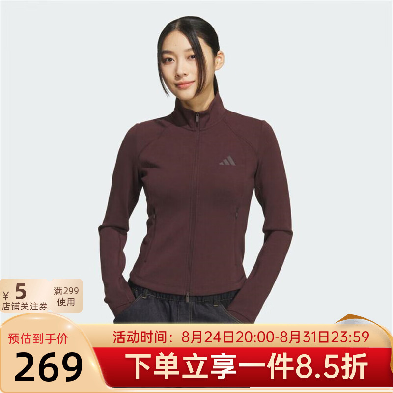 Adidas Adidas 2026 New Women's Sports Training Casual Slim Fit Stand-Up Collar Jacket Kf2508