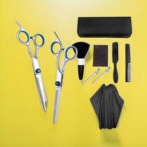 Professional barber hairdressing scissors set to cut bangs flat tooth scissors thinning scissors tool hair cutting scissors for hair cutting