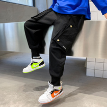 Boy pants Childrens work pants CUHK Boy boy Spring and autumn money Long pants 2022 New spring clothes Childrens clothing Pants Pants