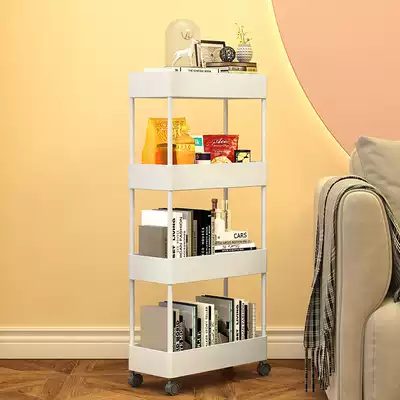 Bookshelf floor shelf simple dormitory bedroom mobile cart desk put Student Book Storage and finishing shelf