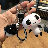 Симпатичная панда+черно -белая+черно -белая веревка