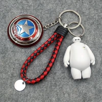 Маленькая голова, большой белый+серебряный капитан щит+черная и красная веревка