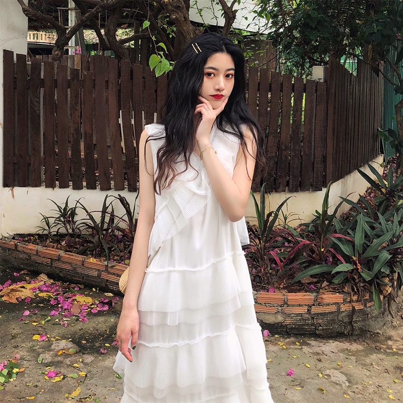 Fashion maternity clothing trend 2022 summer late pregnancy dress long version suspender skirt sweet cake skirt trendy hot mom