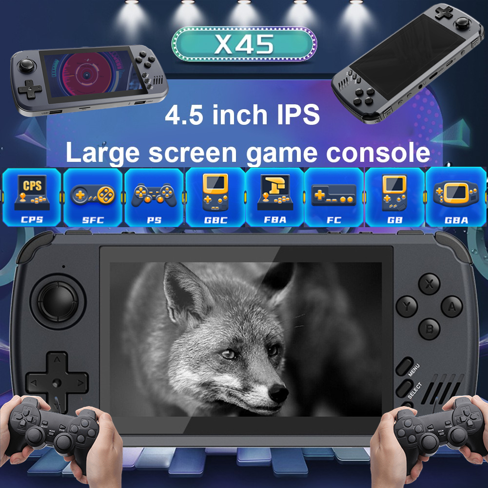 32G 64G X45 4 5inch IPS Screen Handheld Game Console Dual Wi
