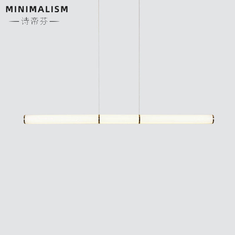 2019 new designer minimalist dining room chandelier Nordic minimalist dining table bar desk desk LED word lamp