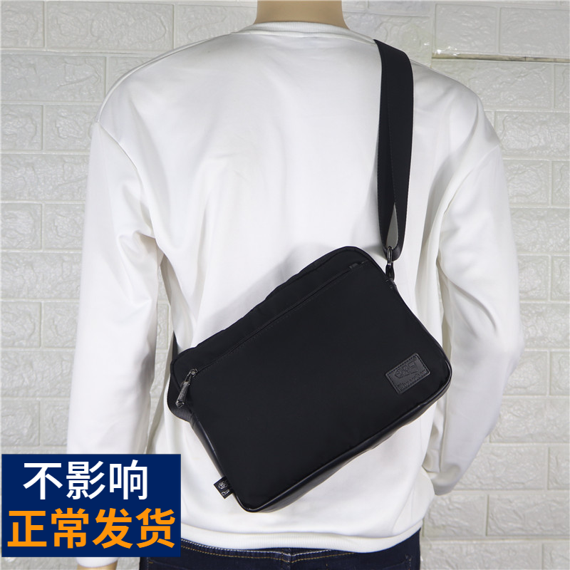 Hong Kong it minimalist nylon men's single shoulder bag waterproof oxford cloth Shoulder Bag Fashion South Korea Trend Diagonal Satchel