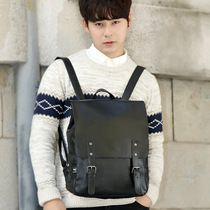 Hong Kong it new Japanese and Korean mens backpack white-collar student schoolbag mens backpack simple computer mens bag