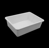 Пластиковая коробка для хранения, белая прямоугольная маленькая игрушка