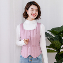 Autumn and winter New down vest Womens Light slim body warm vest short bottom wear down waistcoat shoulder liner