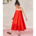 trẻ em AMII của chiếc váy mùa hè 2020 váy sling bông mới lớn cho trẻ em vest váy giản dị. 