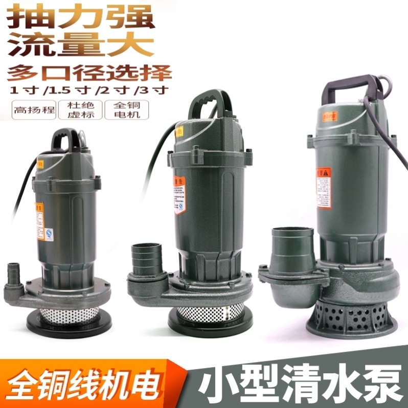 Clear water pump high lift large flow submersible pump 220v well water agricultural irrigation pump 2 5 inches 3 inches 4 inches