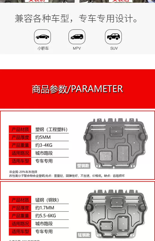 Tấm bảo vệ động cơ đặc biệt Great Wall Harvard H6 11-20 năm Tấm giáp khung gầm H6COUPE Tấm dưới gầm - Khung bảo vệ