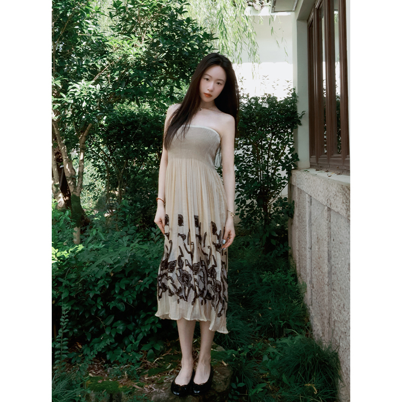 Fellowfellow【Dusk Sunset】Design-Inspired Floral Dress and Skirt, Two Ways to Wear