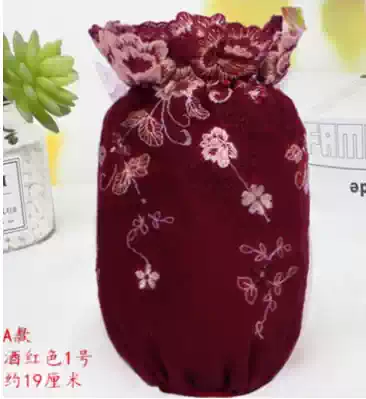 Sleeve cover women's short lace autumn and winter red sleeve embroidery double-layer office housework sleeve protection head home cute anti-fouling