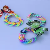 Детская ручка ручной работы для школьников, аксессуар для волос, радужная игрушка, комплект, резинка