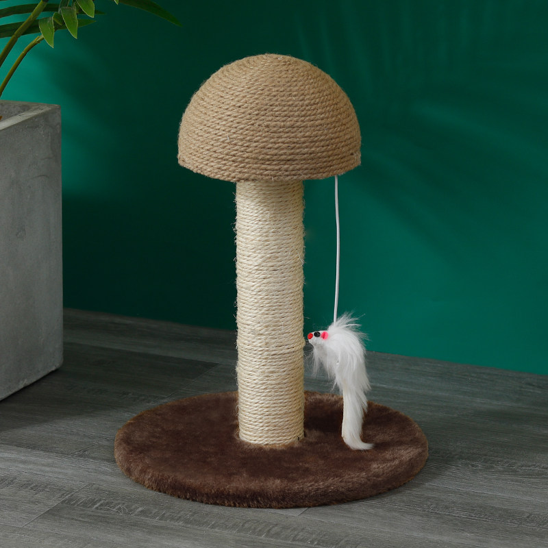 Cat scratching board cat climbing frame vertical wear-resistant scratching claw grinding device cat litter teasing cat toys cat supplies mushroom cat scratching column