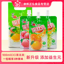 New Pint Delight Groom Prebiota Jelly 900ml can suck water honey peach orange juice jelly net red snacks