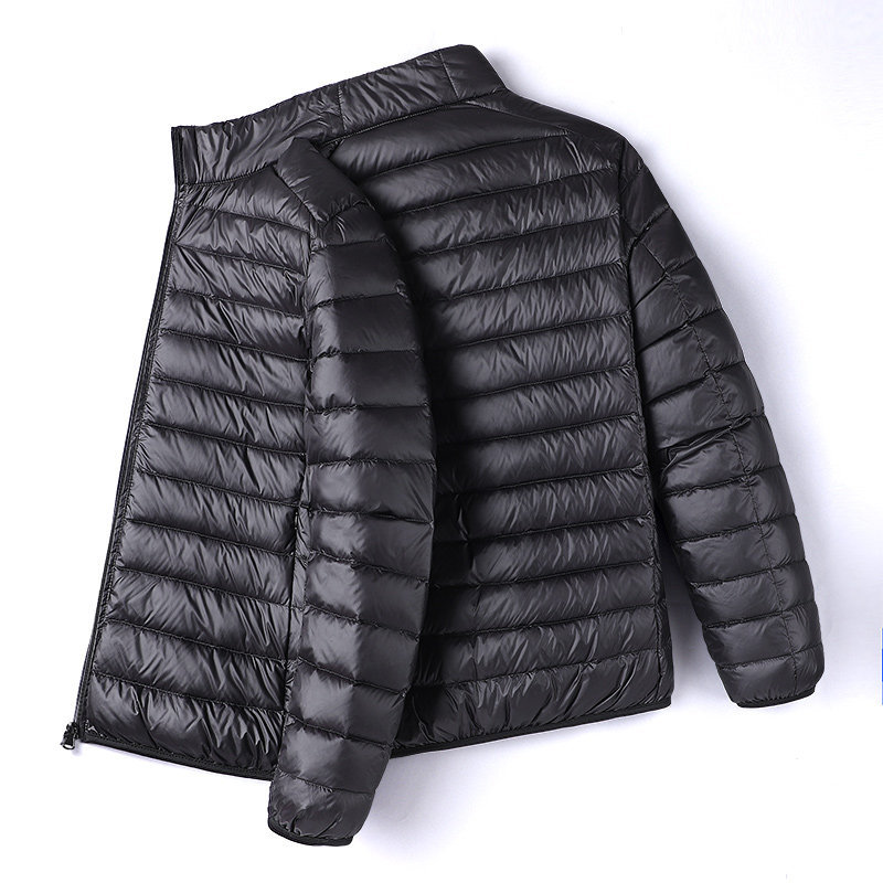 Lightweight down Jacket for Men, Short Style, Winter 2024 New Model, Stand Collar, White Duck down Lining, Cold-Proof and Warm Sports Coat Lightweight down Jacket for Men, Short Style, Winter 2024 New Model, Stand Collar, White Duck down Lining, Cold-Proof and Warm Sports Coat