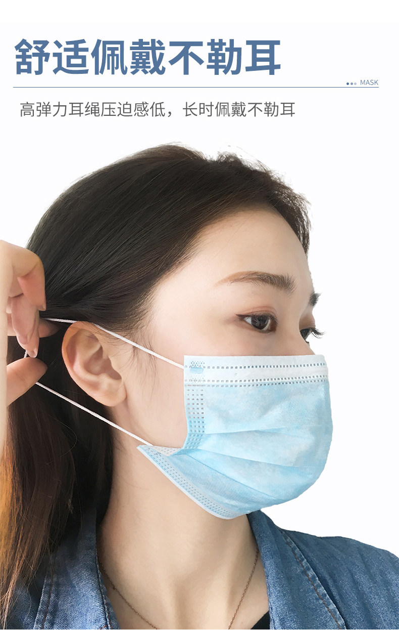 简汇 一次性医用级口罩 50只 药监局备案 图6