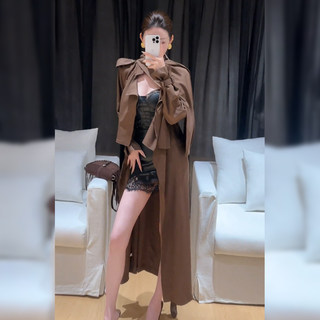 British Style Elegant High-End Trench Coat for Women 2025 Autumn and Winter New Fashion Mid-Length Niche Coat