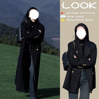 Autumn and Winter High-End Style This Year's Popular Black Blazer for Women 2025 Winter New Casual Loose Small Suit Winter