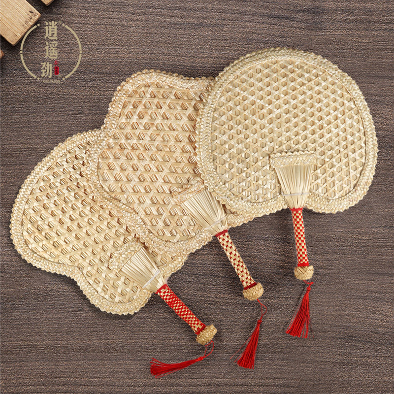 Wheat Straw Fan Summer Great Busfan old-style plantain fan hand-woven baby child hand small fan fan wind portable