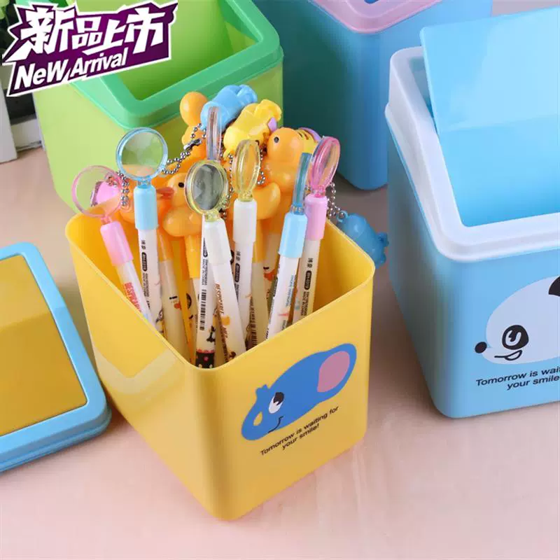 Thùng hình vuông vỏ sò mỹ u hàng hóa lưu trữ dễ thương lưu trữ máy tính để bàn j071 rác mới phim hoạt hình - Thiết bị sân khấu