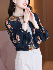 diy编织材料包 上衣中年妈妈小衫百搭2021年新款内搭时尚气质女装春秋装衬衣衬衫