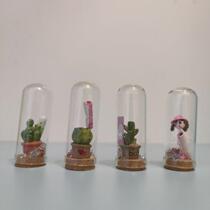 Creative glass bottle drifting bottle mini bottle figure decoration childrens room living room decoration gift decoration craft