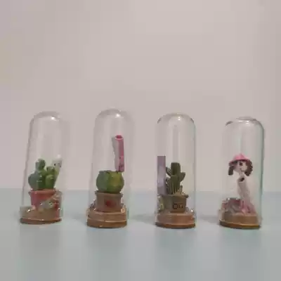 Creative glass bottle drifting bottle mini bottle figure decoration children's room living room decoration gift decoration craft