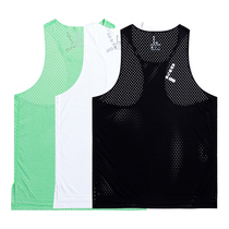 Zero resistance race suit Mens marathon training suit Vest quick-drying tights Body test sprint sports track and field suit