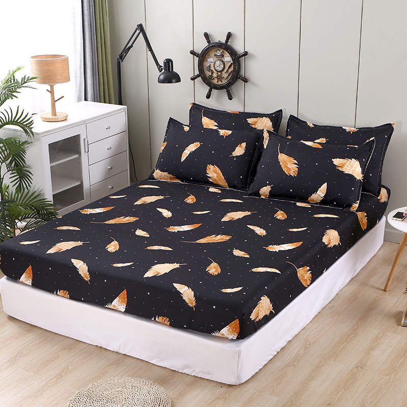 Fitted Sheet cottton Bed Sheet Mattress Covers single bed hat 2 pillowcase