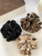 Extra-Large Double-Layered Ruffled Scrunchie, High-End Hair Accessory, Bun Maker, Satin Hair Tie, Korean Style, 2026 New Model