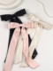 French-Style Bow Hairpin Headpiece with Satin Ribbon, Korean-Style High-End Top Clip, Elegant and Sweet Back-Of-Head Hair Accessory for Women