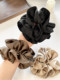 Extra-Large Double-Layered Ruffled Scrunchie, High-End Hair Accessory, Bun Maker, Satin Hair Tie, Korean Style, 2026 New Model
