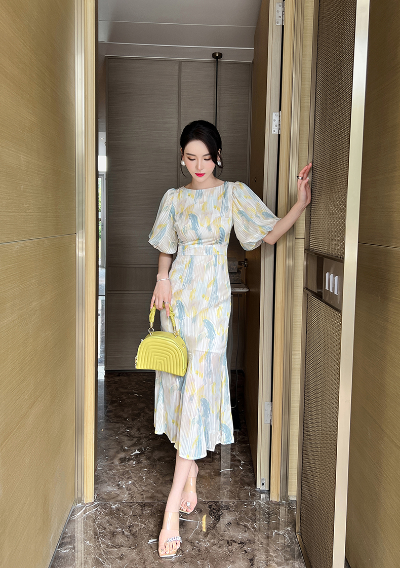 C3056 2150K VÁY ĐẦM LIỀN THÂN NỮ RUUREAG TAY PHỒNG MÙA HÈ KIỂU ĐUÔI CÁ THỜI TRANG NỮ ĐỒ ĐI BIỂN VÁY MAXI G05 SẢN PHẨM MỚI