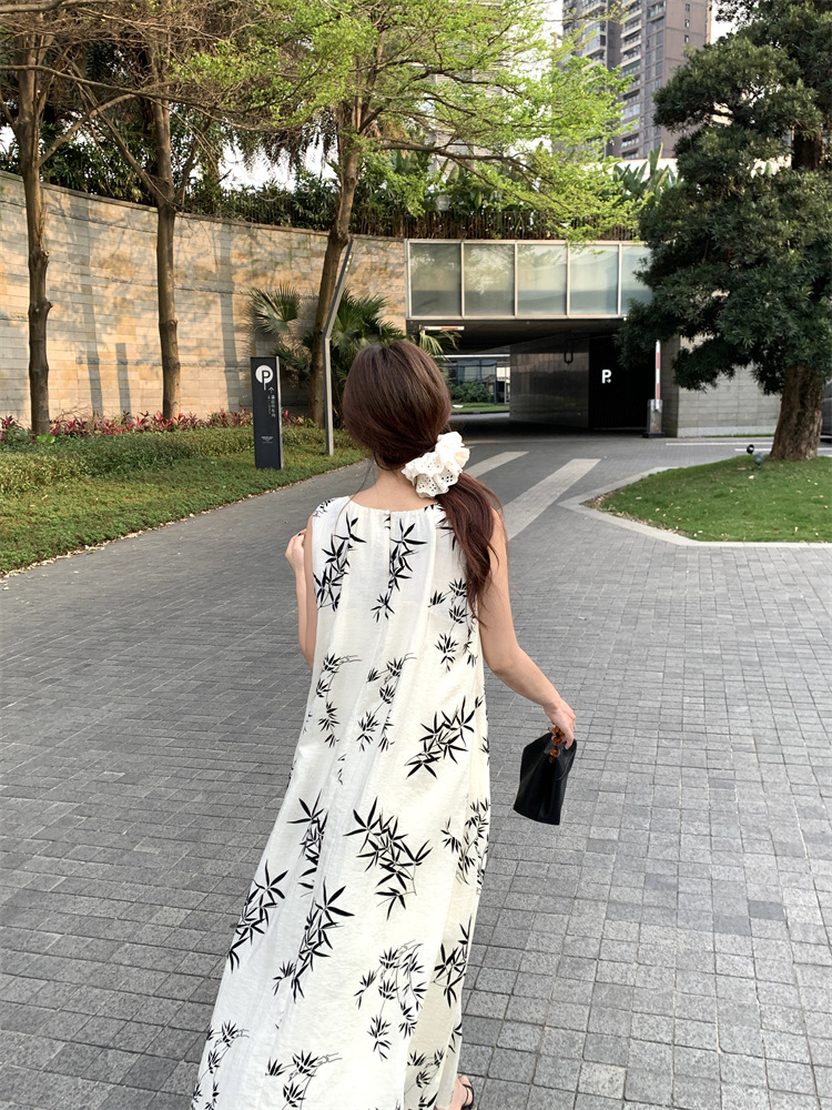 C3746 2640K VÁY ĐẦM LIỀN THÂN DÁNG DÀI NỮ RUUREAG MÙA HÈ PHỤC CỔ CỔ ĐIỂN THỜI TRANG NỮ ĐỒ ĐI BIỂN VÁY MAXI G06 SẢN PHẨM MỚI
