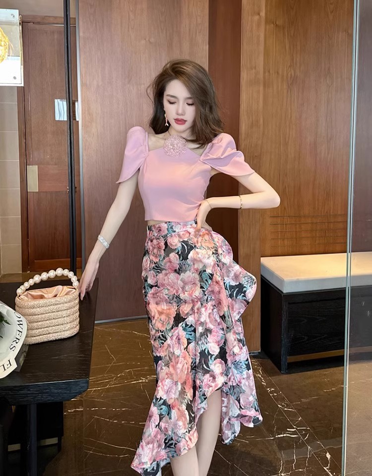 C3722 1580K CHÂN VÁY ĐẦM NỮ RUUREAG MÙA HÈ HỌA TIẾT HOA THỜI TRANG NỮ G04 SẢN PHẨM MỚI