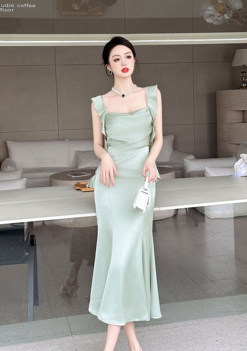 C3560 2250K ÁO HAI DÂY NỮ RUUREAG MÙA HÈ KIỂU ĐUÔI CÁ HAI DÂY HỞ VAI THỜI TRANG NỮ G05 SẢN PHẨM MỚI